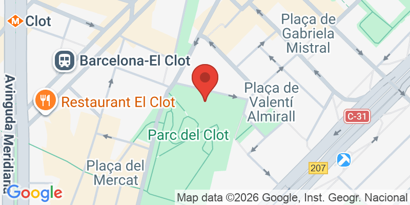 Mapa de la ubicación de Parque infantil de El Clot