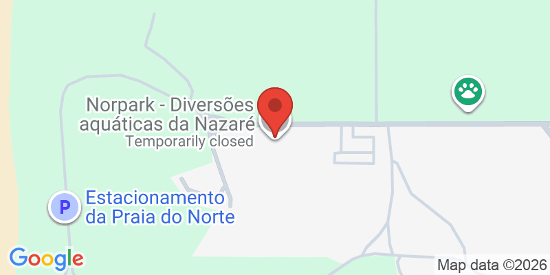 Mapa de la ubicación de Norpark - Aquatic Amusement Nazaré