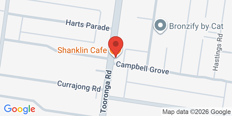 Mapa de la ubicación de Shanklin Cafe