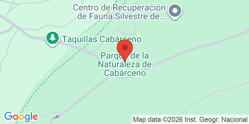 Mapa de la ubicación de Parque de la Naturaleza de Cabárceno