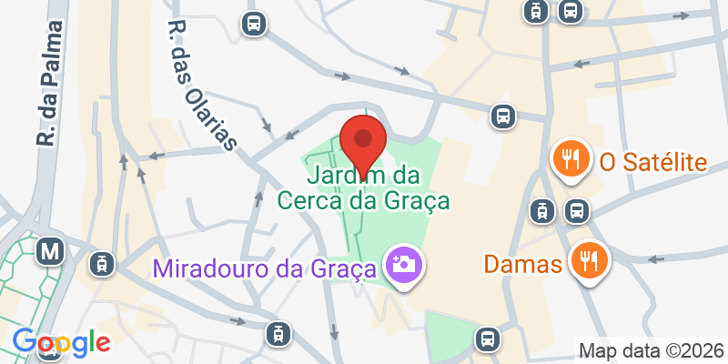 Mapa de la ubicación de Jardim da Cerca da Graça