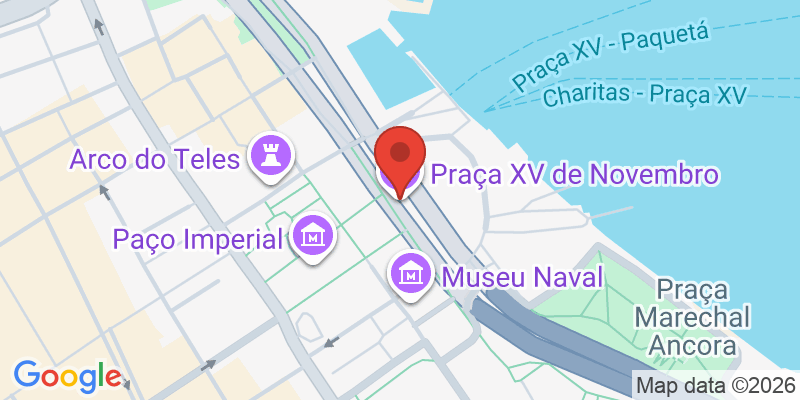 Mapa de la ubicación de Praça XV de Novembro