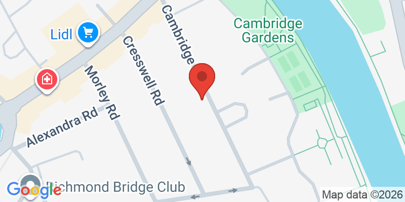 Mapa de la ubicación de Riverside Nursery Schools, Twickenham Park