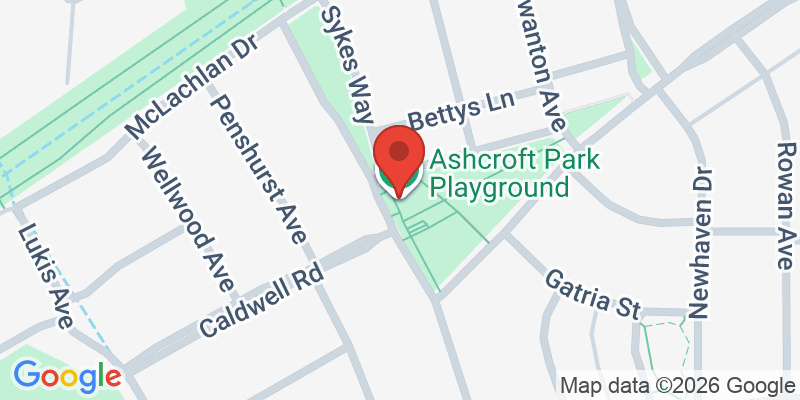 Mapa de la ubicación de Ashcroft Park