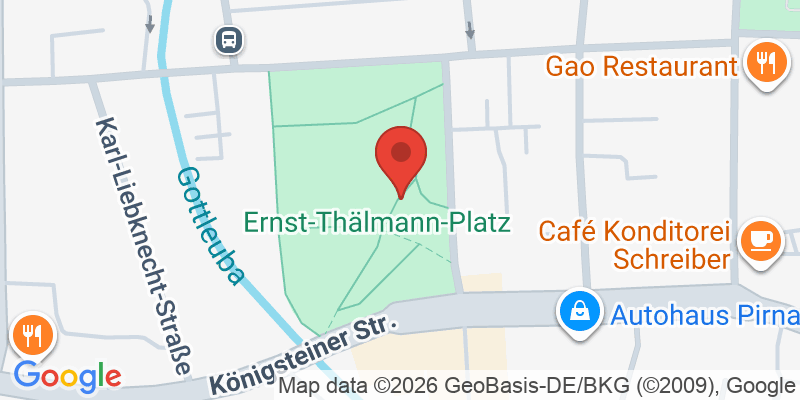 Mapa de la ubicación de Ernst-Thälmann-Platz