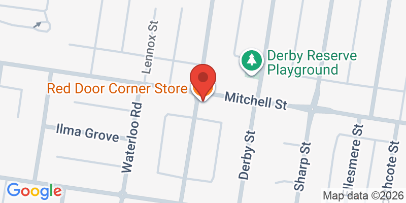 Mapa de la ubicación de Red Door Corner Store