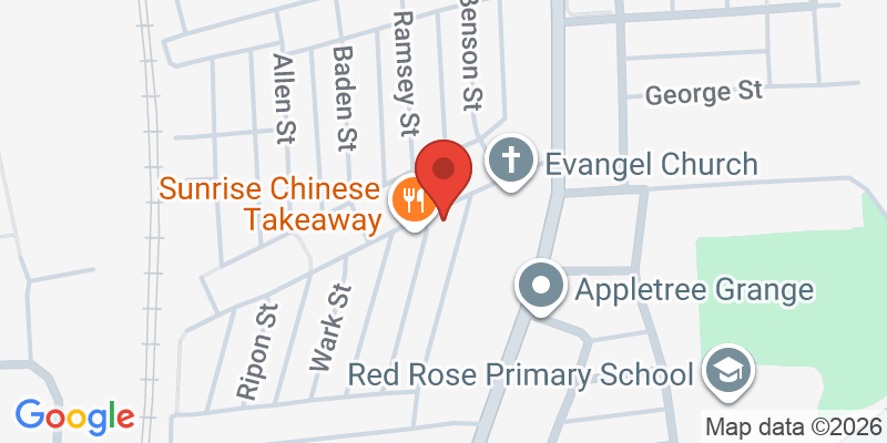 Mapa de la ubicación de Teeny Weany Takeaway