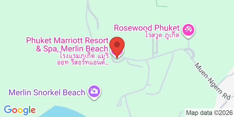 Mapa de la ubicación de Phuket Marriott Resort & Spa, Merlin Beach