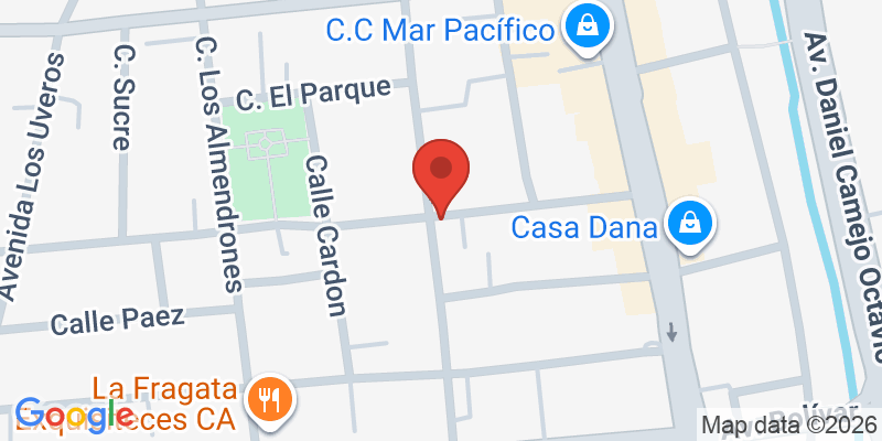 Mapa de la ubicación de Playland Lechería