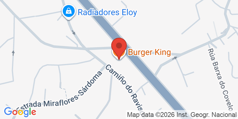 Mapa de la ubicación de Burger King