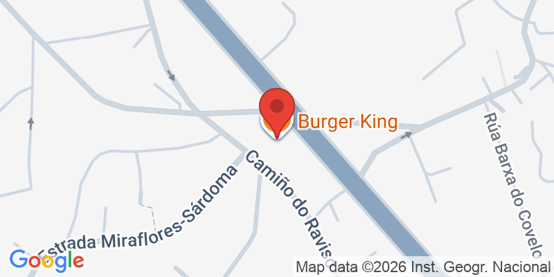 Mapa de la ubicación de Burger King