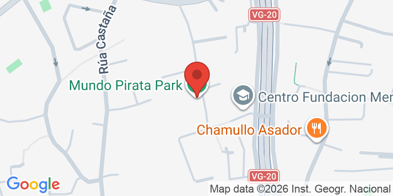 Mapa de la ubicación de Mundo Pirata Park