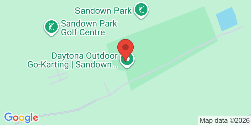Mapa de la ubicación de Daytona Outdoor Go-Karting | Sandown Park (Surrey)