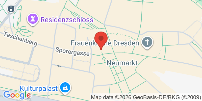 Mapa de la ubicación de Dresden Transport Museum