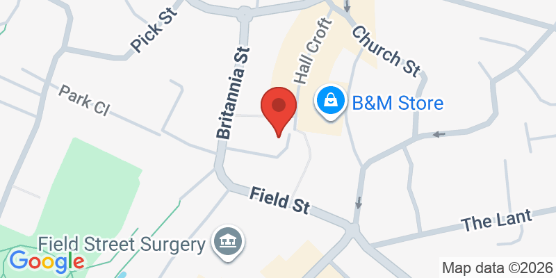 Mapa de la ubicación de Finkins - Shepshed