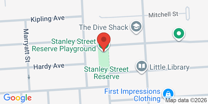 Mapa de la ubicación de Stanley Street Reserve