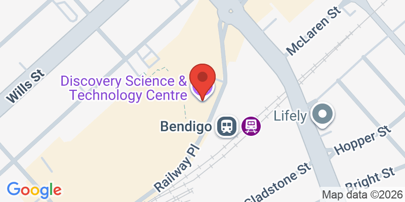 Mapa de la ubicación de Discovery Science & Technology Centre