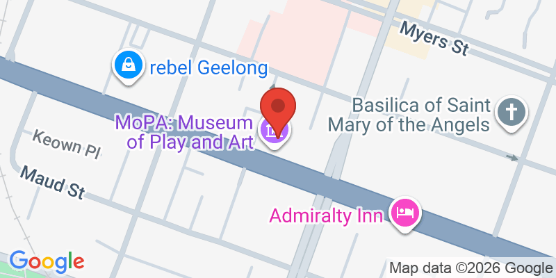 Mapa de la ubicación de MoPA: Museum of Play and Art