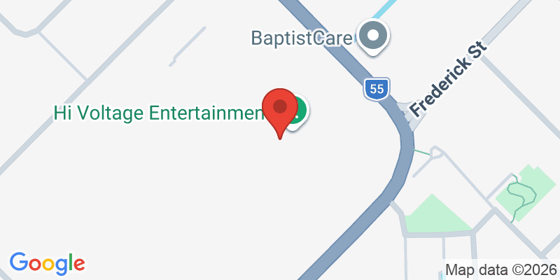 Mapa de la ubicación de Hi Voltage Entertainment