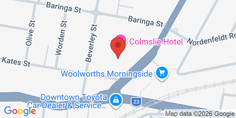 Mapa de la ubicación de Colmslie Hotel