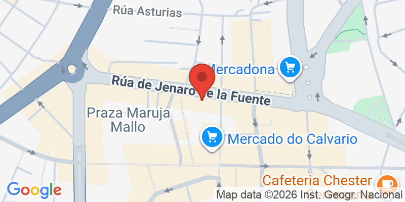 Mapa de la ubicación de A Pita Cega Vigo