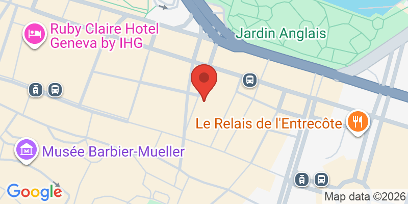 Mapa de la ubicación de Hôtel Longemalle Genève - Centre ville