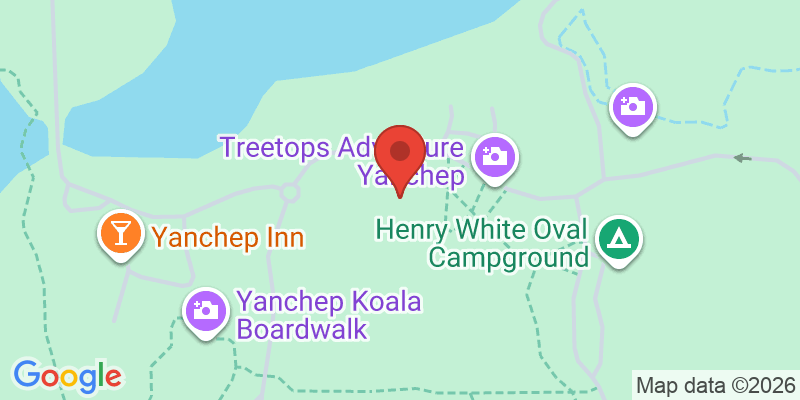 Mapa de la ubicación de Trees Adventure - Yanchep Park