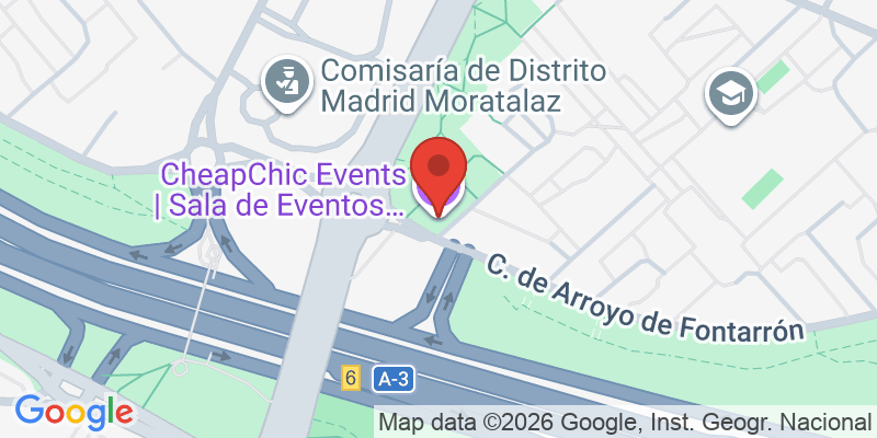 Mapa de la ubicación de CheapChic Events
