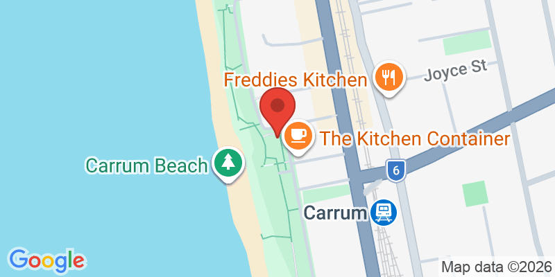 Mapa de la ubicación de Carrum foreshore playground