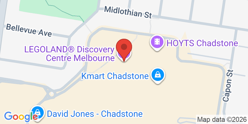 Mapa de la ubicación de LEGOLAND Discovery Centre Melbourne