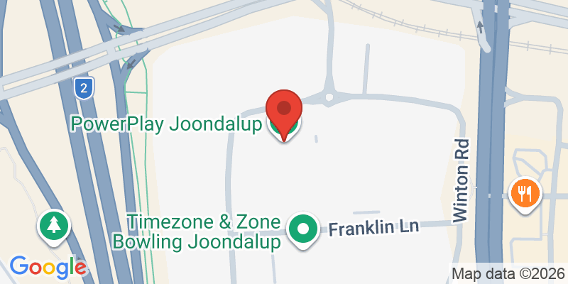 Mapa de la ubicación de PowerPlay Perth