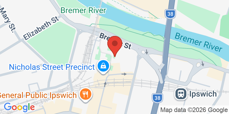 Mapa de la ubicación de Ipswich Children's Library
