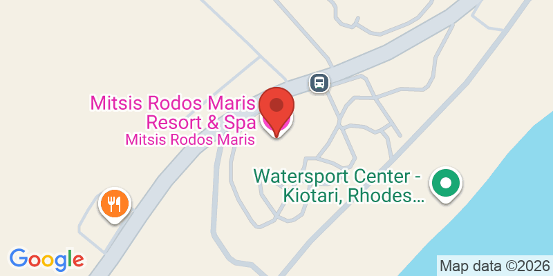 Mapa de la ubicación de Mitsis Rodos Maris Resort & Spa