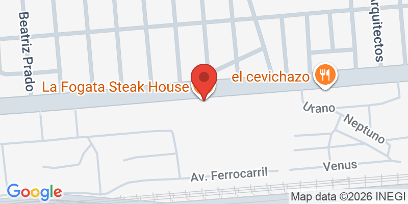 Mapa de la ubicación de Sonora Prime Steak Durango