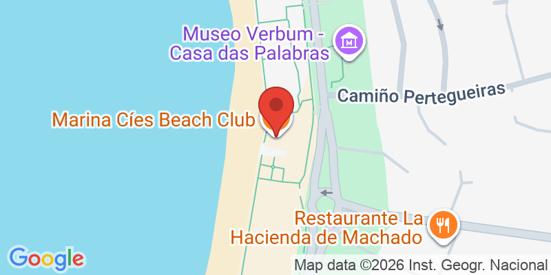 Mapa de la ubicación de Marina Cíes Beach Club