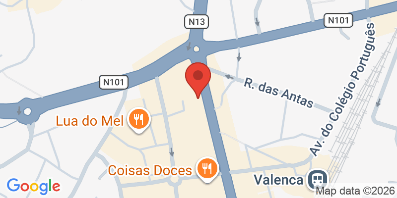 Mapa de la ubicación de Centroxogo Valença