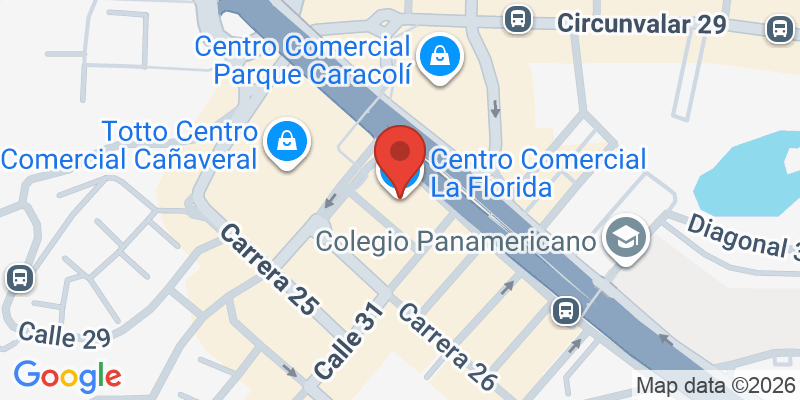 Mapa de la ubicación de Centro Comercial La Florida