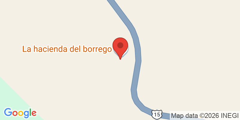 Mapa de la ubicación de La Hacienda del Borrego