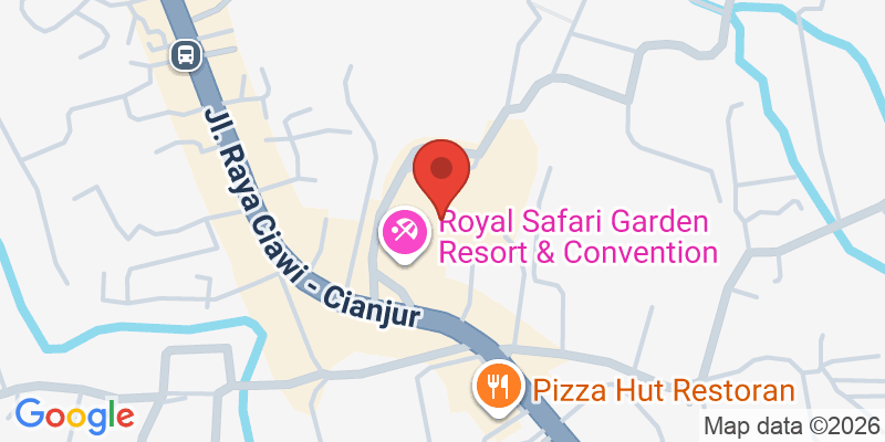 Mapa de la ubicación de Royal Safari Garden Resort & Convention