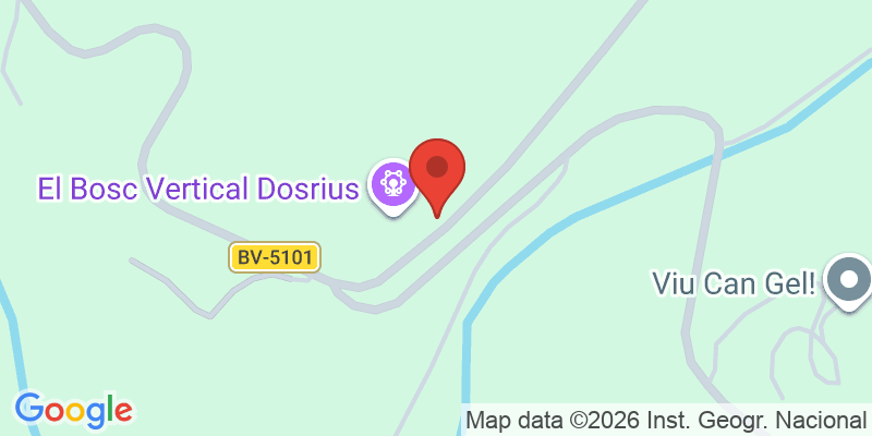 Mapa de la ubicación de El Bosc Vertical Dosrius