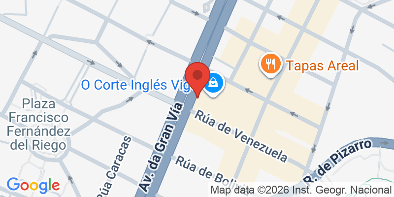 Mapa de la ubicación de La Pepita Burger Bar Vigo - El Corte Inglés