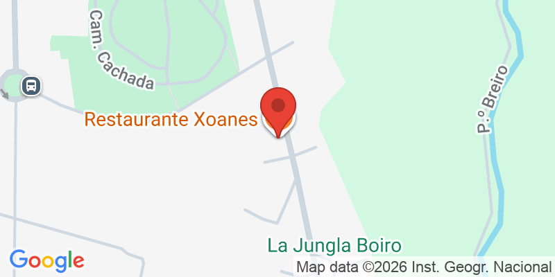 Mapa de la ubicación de Xoanes
