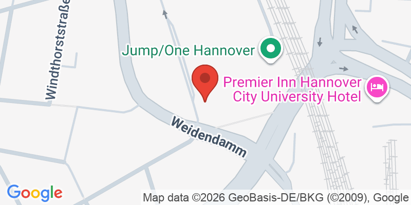 Mapa de la ubicación de Jump/One Hannover
