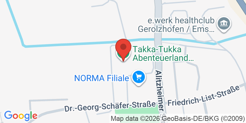 Mapa de la ubicación de Takka-Tukka Abenteuerland Gerolzhofen