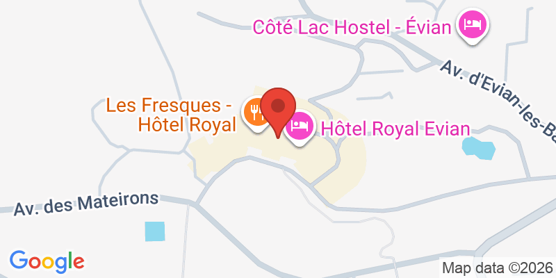 Mapa de la ubicación de Hôtel Royal . Evian Resort