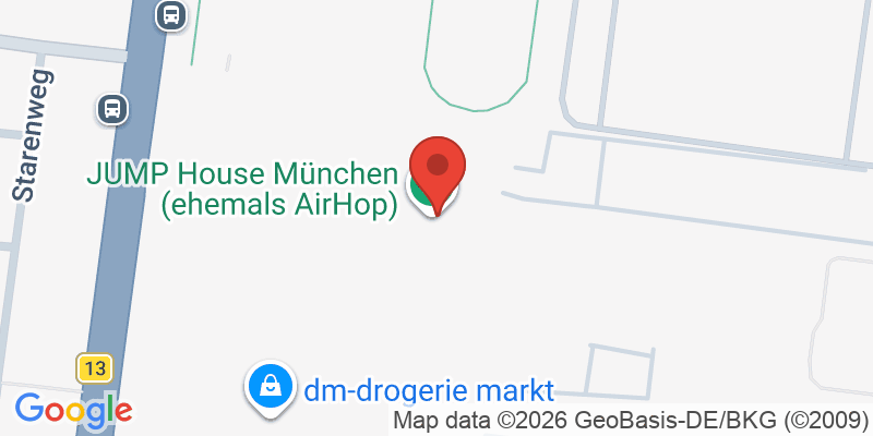 Mapa de la ubicación de AirHop Trampolinpark München