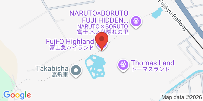 Mapa de la ubicación de Fuji-Q Highland