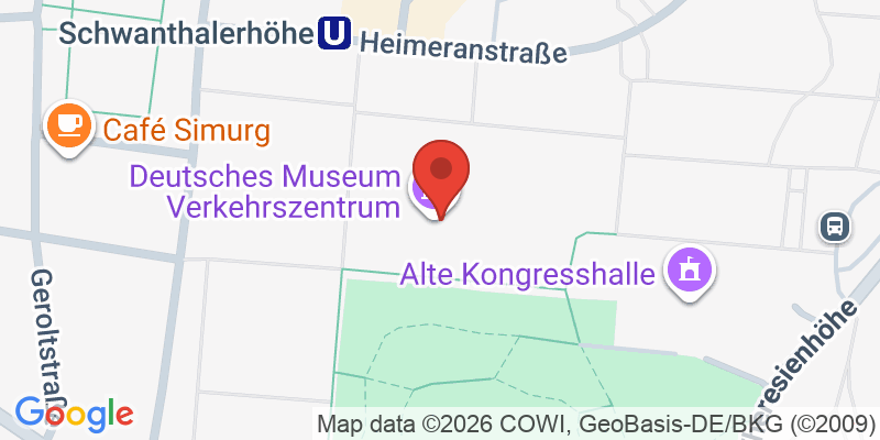 Mapa de la ubicación de Deutsches Museum Verkehrszentrum