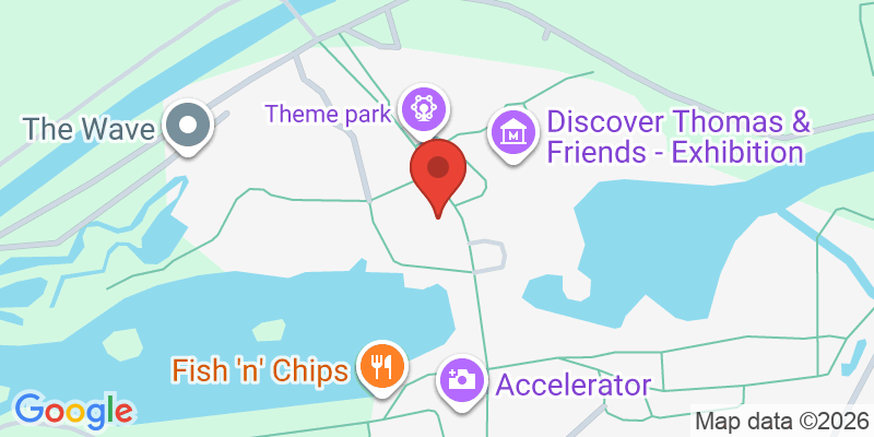 Mapa de la ubicación de Drayton Manor Theme Park