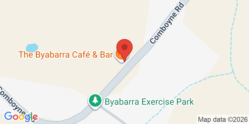 Mapa de la ubicación de The Byabarra Café & Bar
